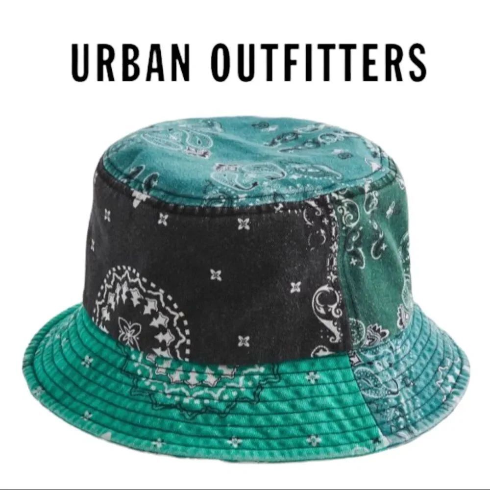 NEW Urban Outfitters UO Washed Paisley Patchwork Bucket Cap Hat